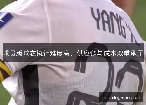 球员版球衣执行难度高，供应链与成本双重承压